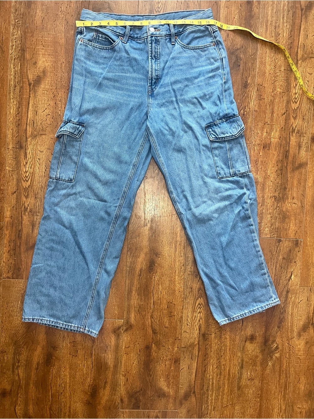Old Navy Light Blue Cargo Denim Pants